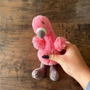 Jellycat Pink Plush Flamingo with Gray Feet